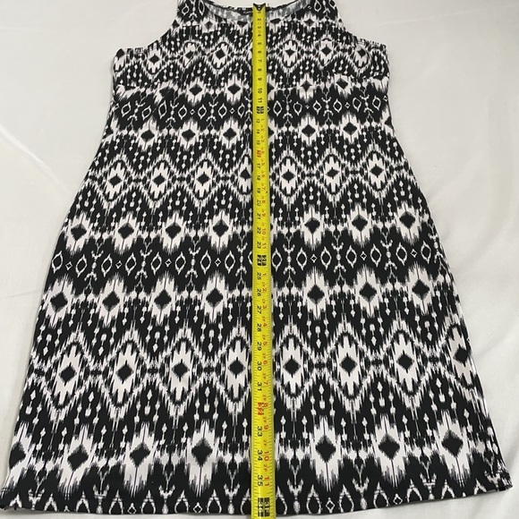 George Slip Dress Black and White Patterned - Picture 7 of 16